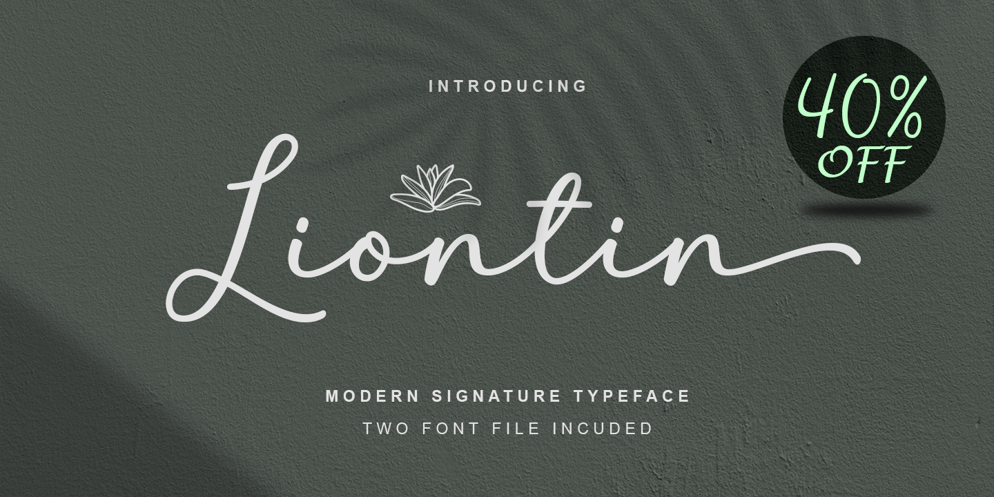 Example font Liontin #29